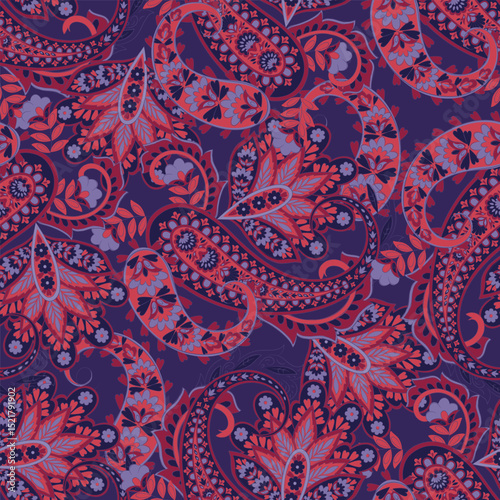 Paisley Seamless pattern fashion design. Vector pattern for textile design and fabrics.