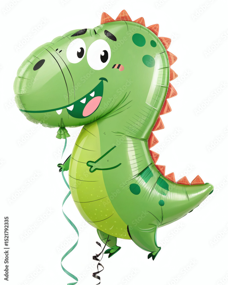 Fototapeta premium Foil Balloon in the Shape of a T-Rex Dinosaur