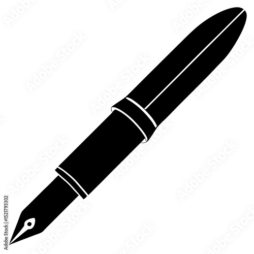 fountain pen vector illustration