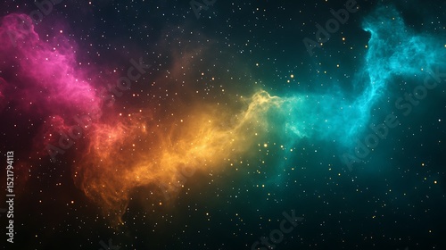 Cosmic Nebula Vibrant Galaxy Background for Design Projects