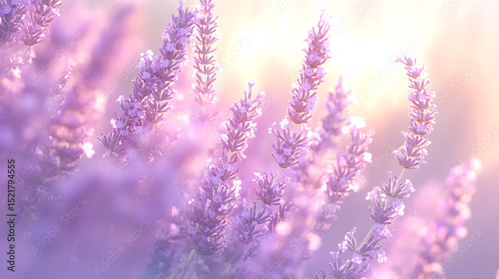Lavender Field Sunrise Beauty in Purple Hues Lavender Field Sunrise Beauty in Purple Hues