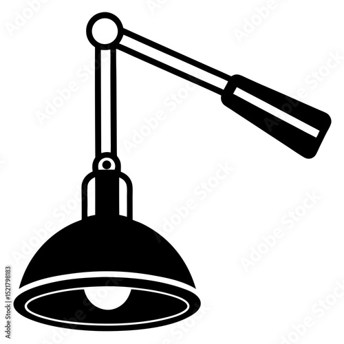 vector illustration of lamp