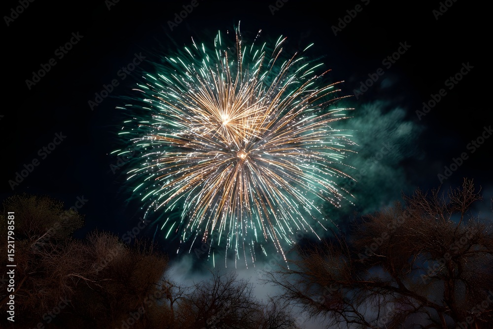 Obraz premium fireworks in the sky