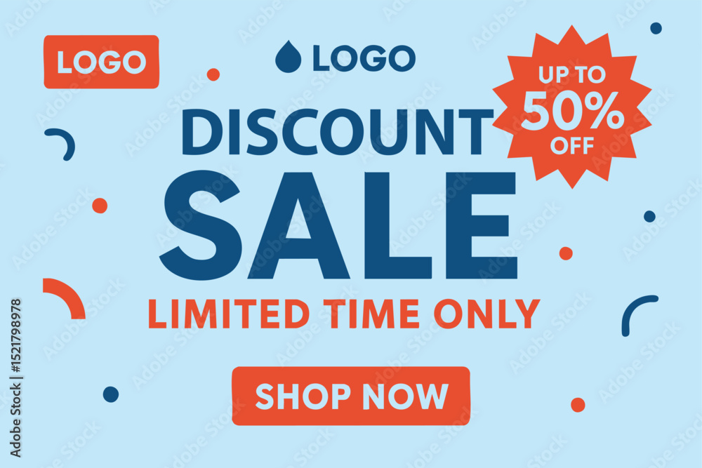 Fototapeta premium Sale Social Media Banner or Cover Template
