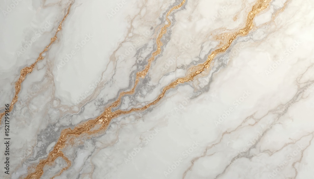 Naklejka premium Illustration of marble stone texture with gold veins. Luxury natural breccia marble tiles for ceramic wall, floor tiles. Perfect for digital wall tiles, interior design, home decor, architecture,
