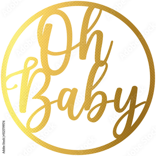 Oh Baby Cutout - Diameter 80 cm