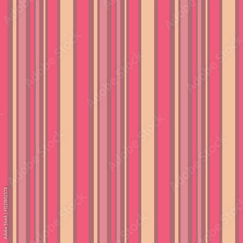 Bold vertical stripes in shades of pink and beige create an eye-catching pattern for design projects or decor ideas