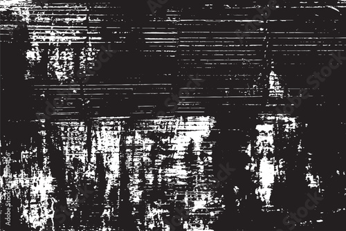 Distressed Grunge Texture with Horizontal Lines – High Contrast Black and White Abstract Background

