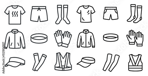 Activewear essentials for fitness and sports activities design