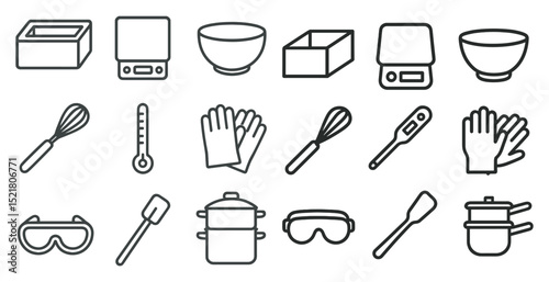 Kitchen tools and utensils for cooking and baking
