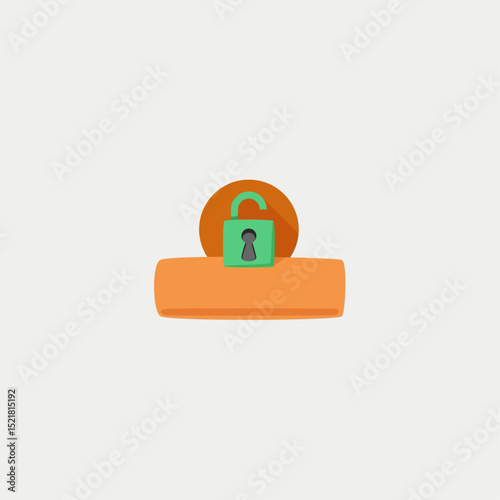 Login icon logo flat vector design