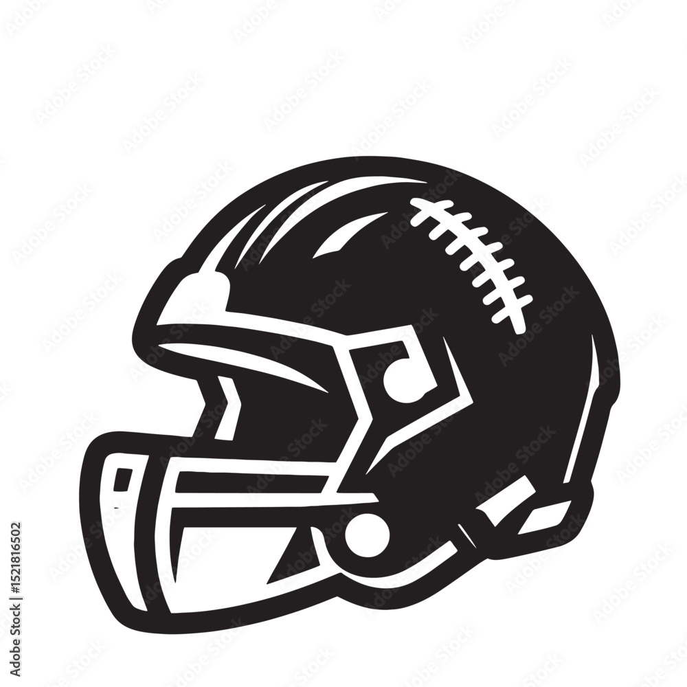 Naklejka premium American Football Helmet