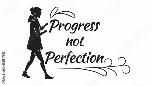 Progress, Not Perfection A Generated AI Art Print