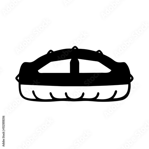 Rubber Lifeboat Silhouettes Collection – Vector Graphics for Web and UI

