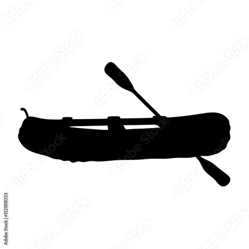 Rubber Lifeboat Silhouettes Collection – Vector Graphics for Web and UI

