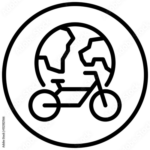 environmental bicycle icon