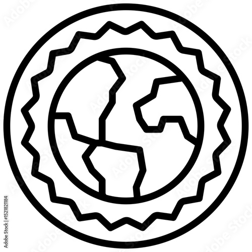 global warming icon