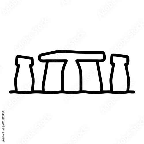 Iconic silhouette of Stonehenge representing Summer Solstice  