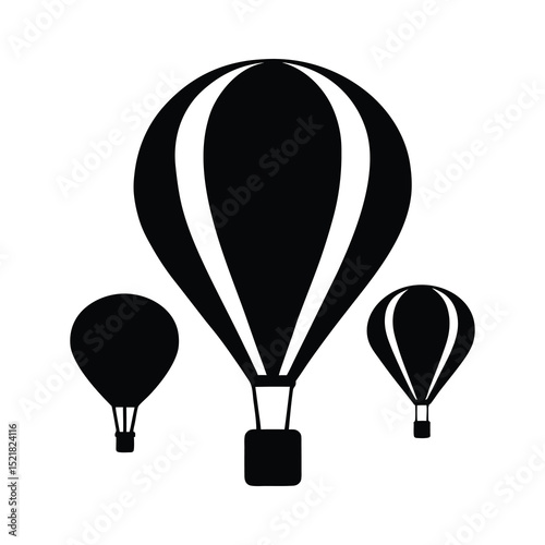 hot air balloon vector illustration