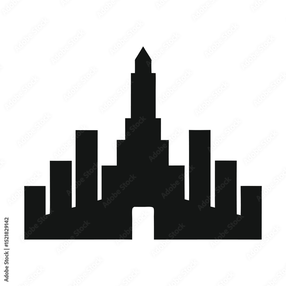 Obraz premium silhouette of a city