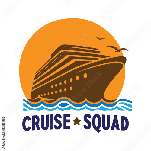 Cruise Squad silhouette vector