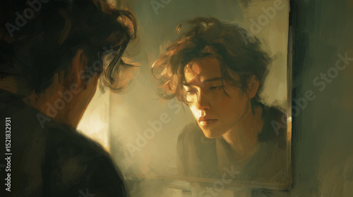 young man in deep thought