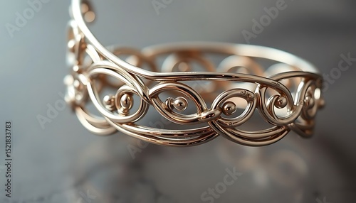 close up of a ring on a table