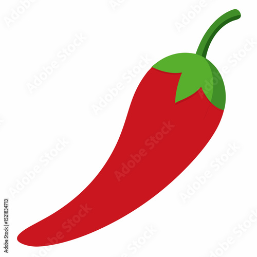 red hot chili pepper vector