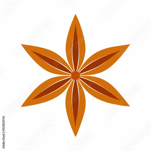 orange flower isolated on white