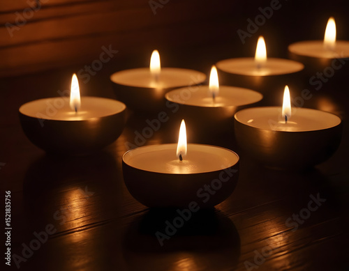 modern spa room, Moody picture of a zen-inspired spa scene with candles on a dark background