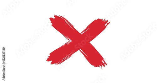 Cross-brush hand drawing 4K animation isolated on black, white and green background video