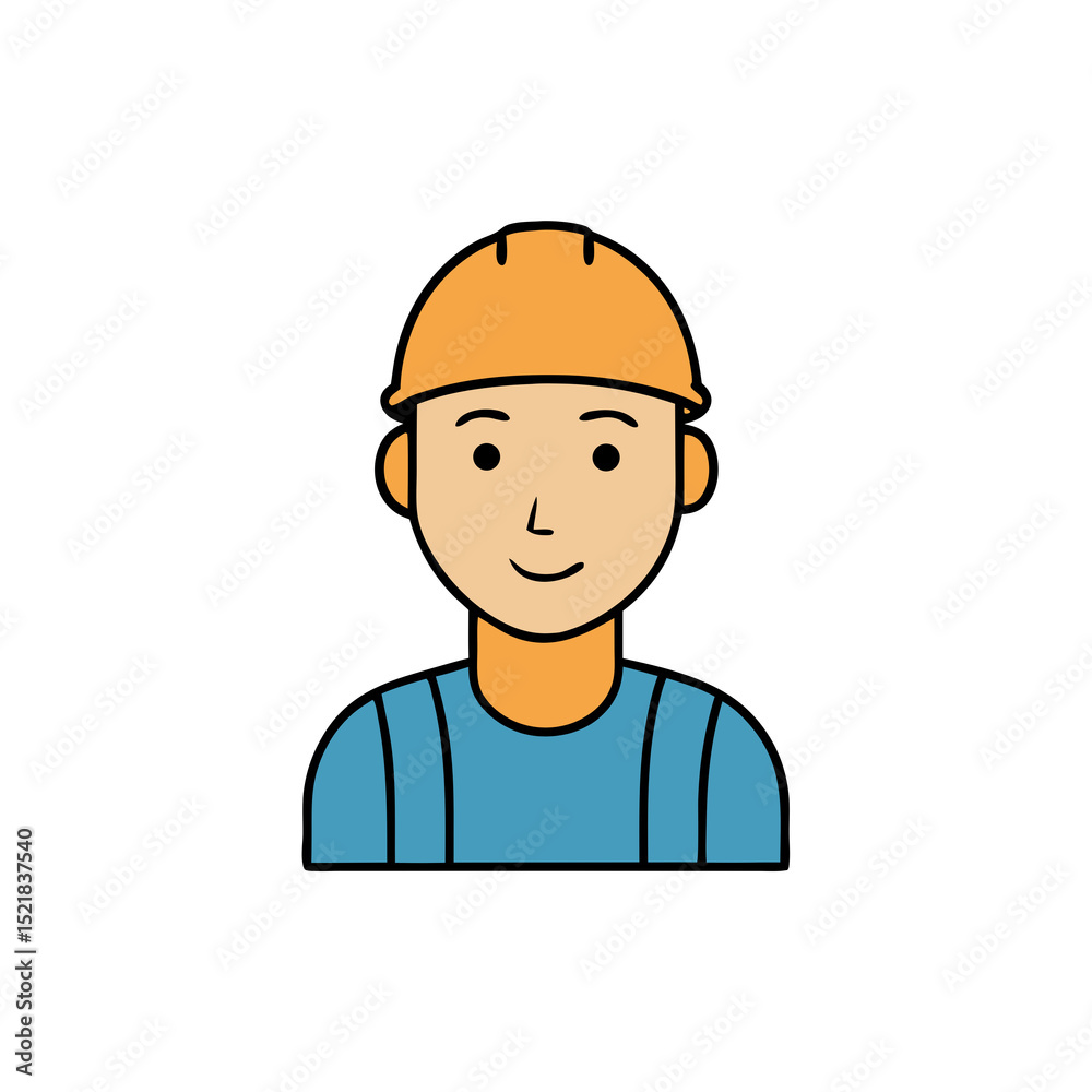 cartoon builder man cartoon builder man