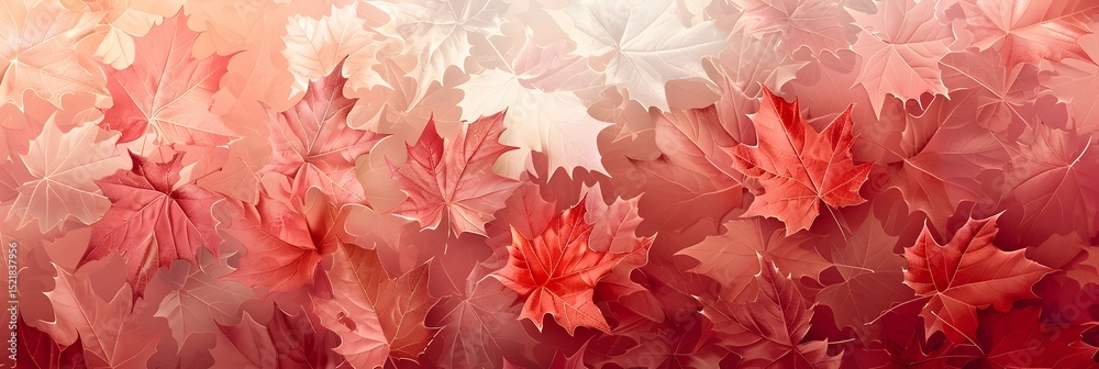 Seamless Maple Leaf Design with Organic Shapes and Soothing Gradients Seamless Maple Leaf Design with Organic Shapes and Soothing Gradients