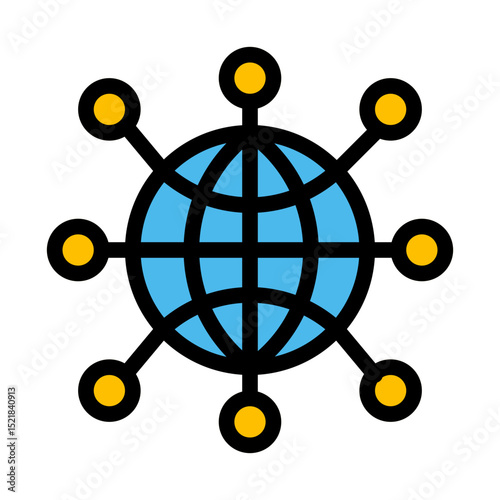 Affiliate marketing filled line icon