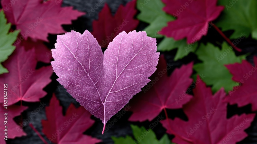 Heart-Shaped Leaf Surrounded by Colorful Autumn Foliage, Symbolizing Love, Wellness, and Natural Beauty for Seasonal Greetings : Generative AI Heart-Shaped Leaf Surrounded by Colorful Autumn Foliage, Symbolizing Love, Wellness, and Natural Beauty for Seasonal Greetings : Generative AI