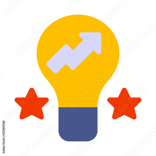 Online reputation management flat icon