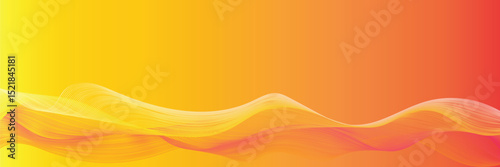 Abstract line art graphic waves
