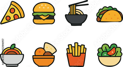 Global Food Icon Set