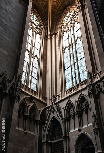 large cathedral with a clock on the wall