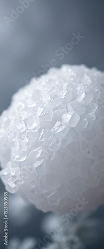 close up of a white object with water droplets on it