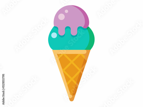 ice cream cone isolated