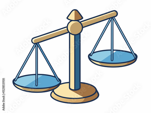 scales of justice vector illustration