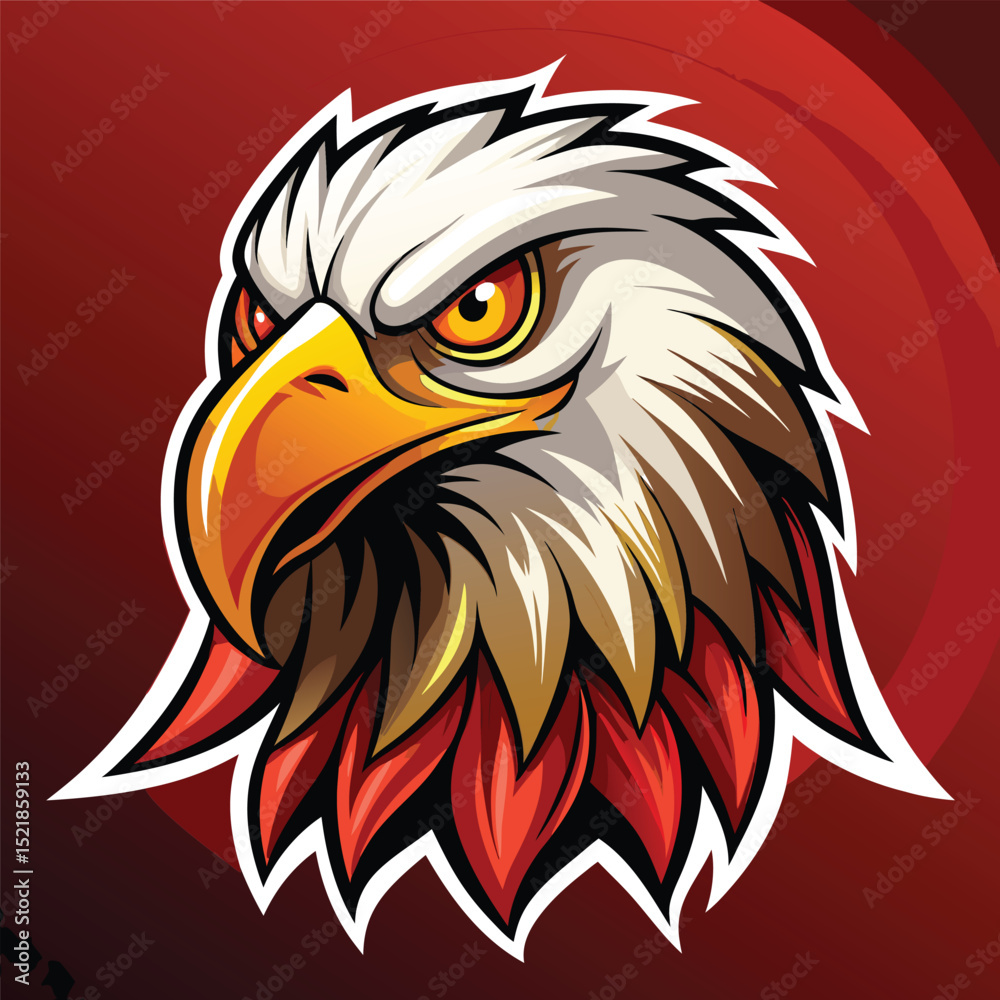 Fototapeta premium Majestic Eagle Head Mascot