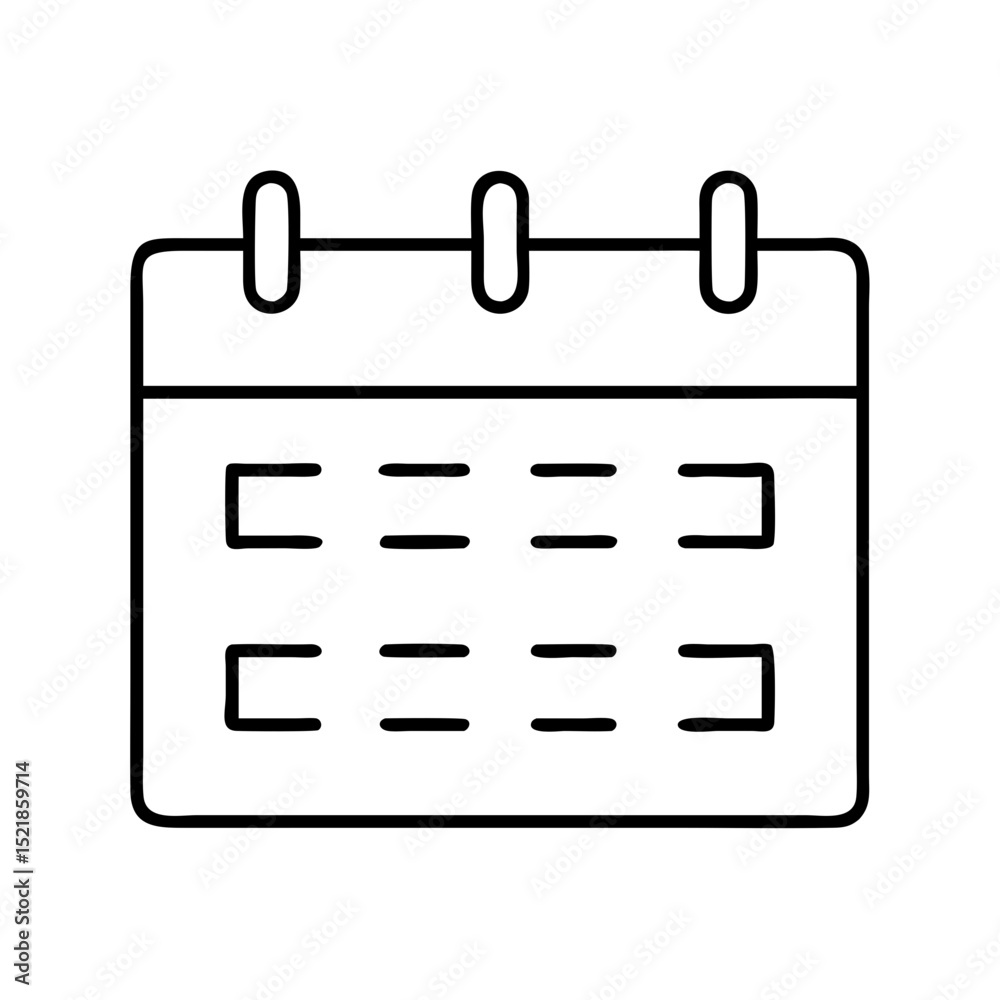 Calendar date event schedule appointment reminder agenda planner organizer icon vector graphic design Calendar date event schedule appointment reminder agenda planner organizer icon vector graphic design
