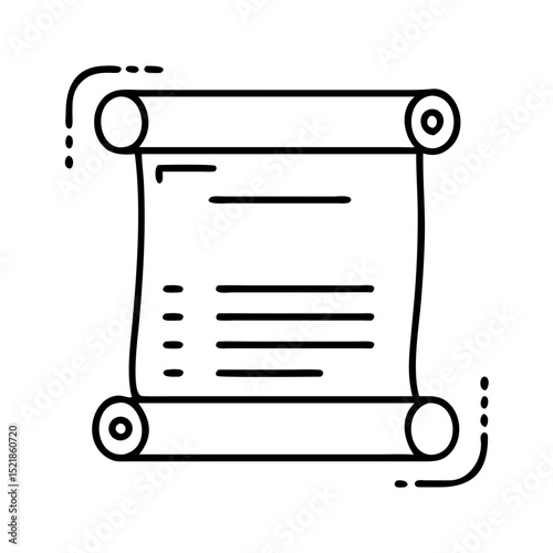 Find antique paper scroll document vector graphic design illustration for historical manuscript search 95