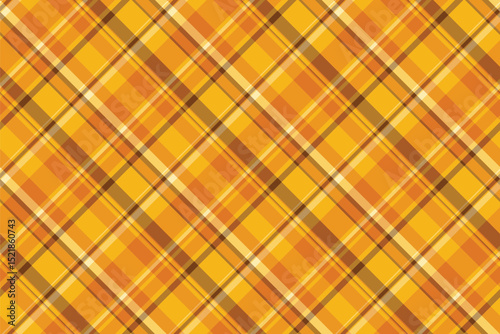Vibrant autumnal plaid pattern.  Warm gold, amber, and brown hues create a cheerful, rustic feel. Perfect for fallthemed designs, textiles, or website backgrounds.