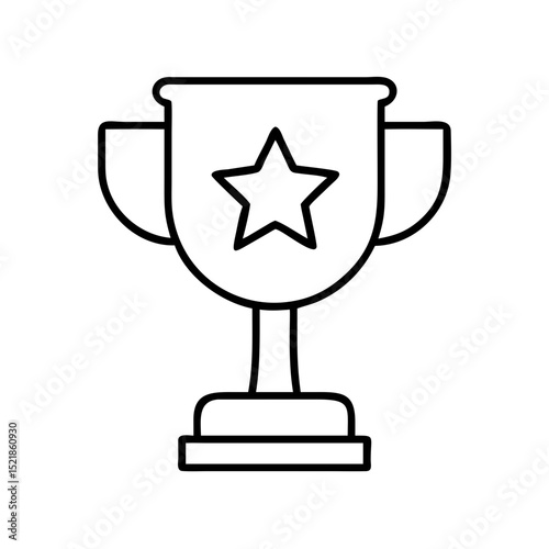Download trophy icon vector illustration, award prize, win competition, achievement, champion vector
