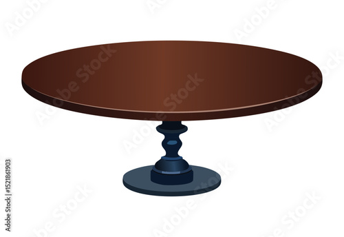 Classic Wooden Pedestal Table Design