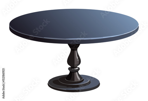 Elegant Dining Table with Dark Top