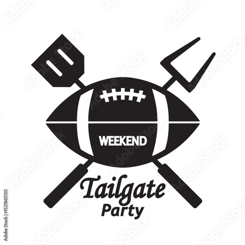tailgate logo icon design vector flat isolated illustration